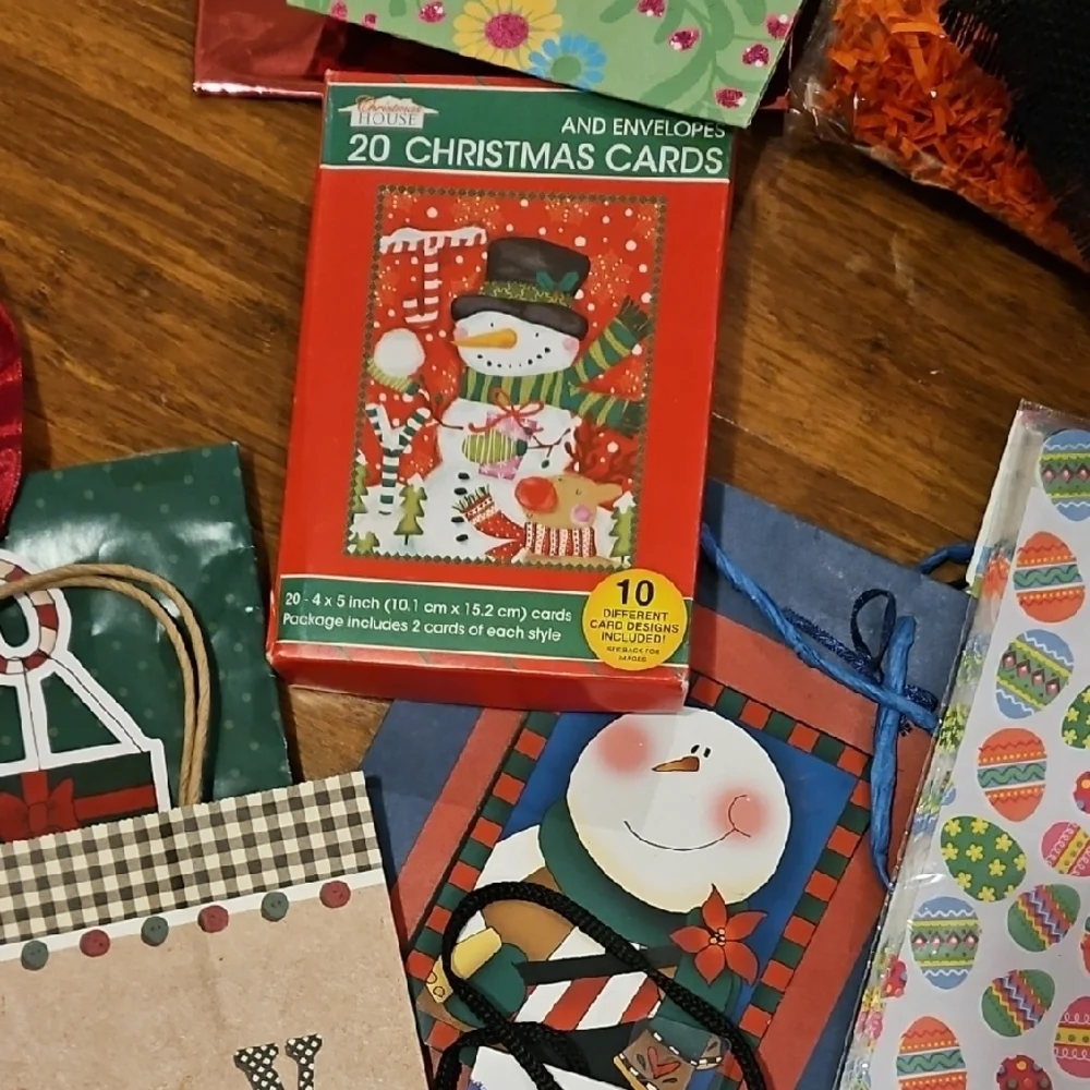 Colorful Gift Bags and Wrapping Set